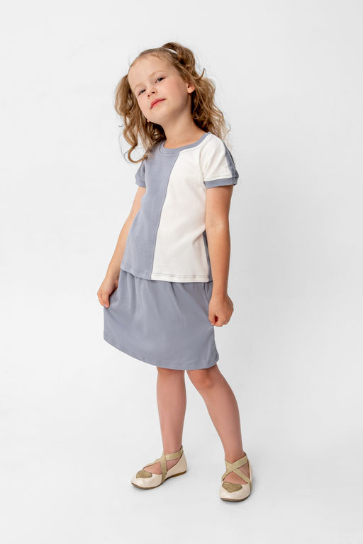 Костюм Элис Серый/молочный