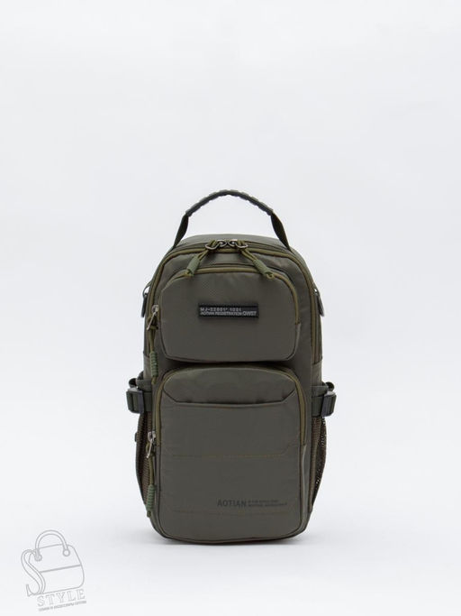 Рюкзак мужской текстильный 15073 green Aotian в Новосибирске