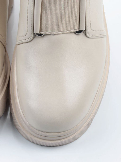 04-M2-706 BEIGE Ботинки зимние женские (натуральная кожа, натуральный мех)