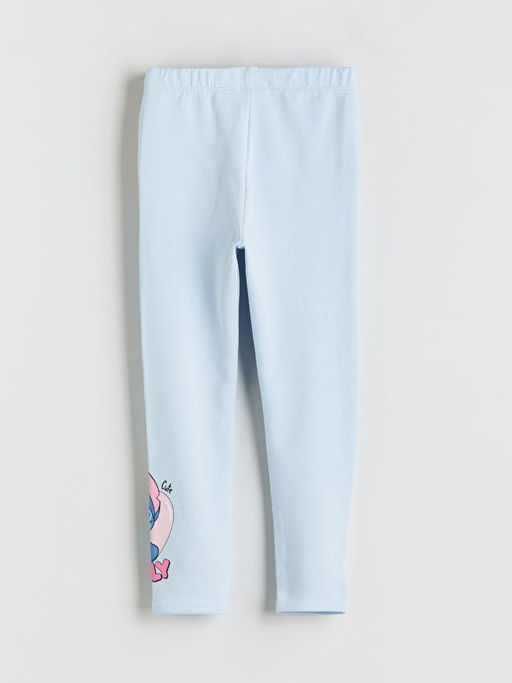 Beli Lastikli Stitch Bask?l? K?z ?ocuk Tayt