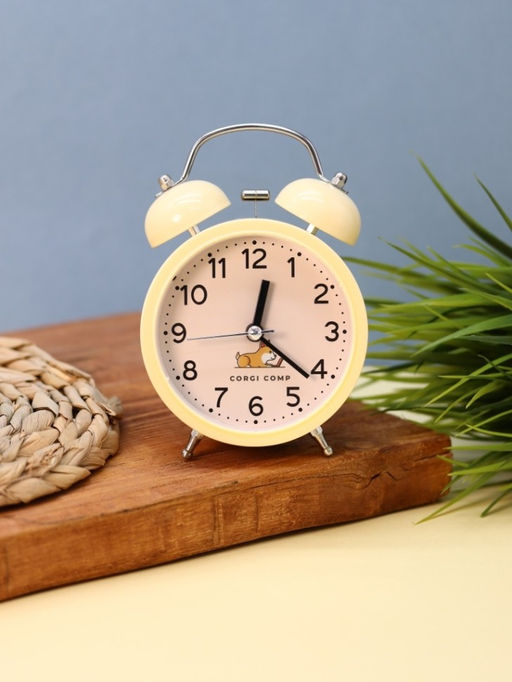 Часы-будильник "Corgi", yellow (13,5х10 см)