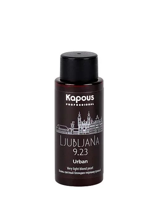 LC 9.23 Любляна, Полуперманентный жидкий краситель для волос Urban, 60 мл - Kapous professional фото 2