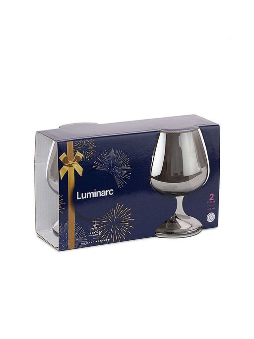 Бокал для коньяка 410мл СИЯЮЩИЙ ГРАФИТ 2шт - Luminarc фото 4