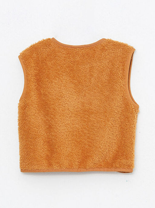 V Yaka Basic Pel?? K?z ?ocuk Yelek - Waikiki фото 2