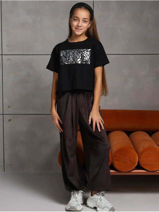 Футболка "Фольга" детская черный