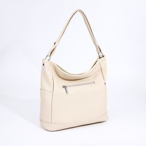 Сумка-тоут на молнии, 3 наружных кармана, цвет бежевый - Simaland фото 2