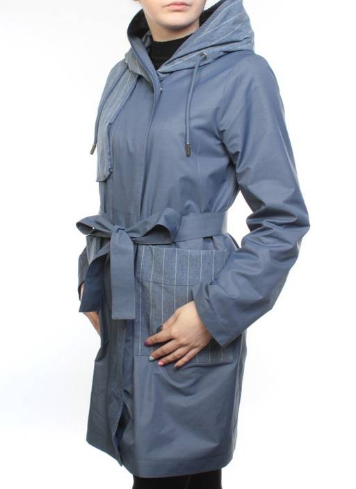 9016 GRAY/BLUE Ветровка женская (60% полиэстер, 40% хлопок) - Fashion фото 3
