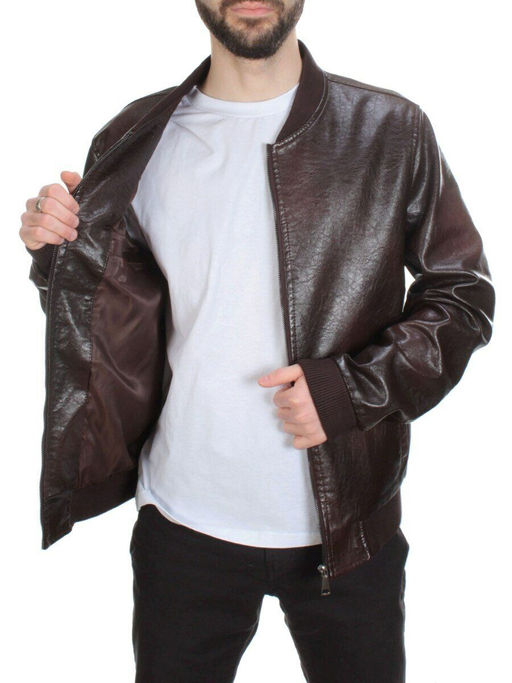 216 BROWN Куртка из эко-кожи мужская - Fashion фото 8