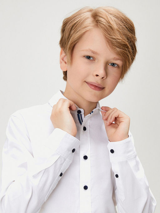 20140280133, Сорочка верхняя детская для мальчиков Tock1 белый