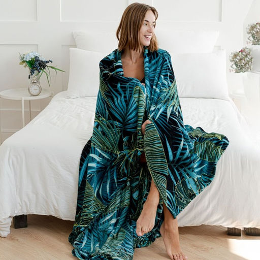 Плед Павлина Амазония, 150х200см, аэрософт 190г/м, полиэстер  фото 4