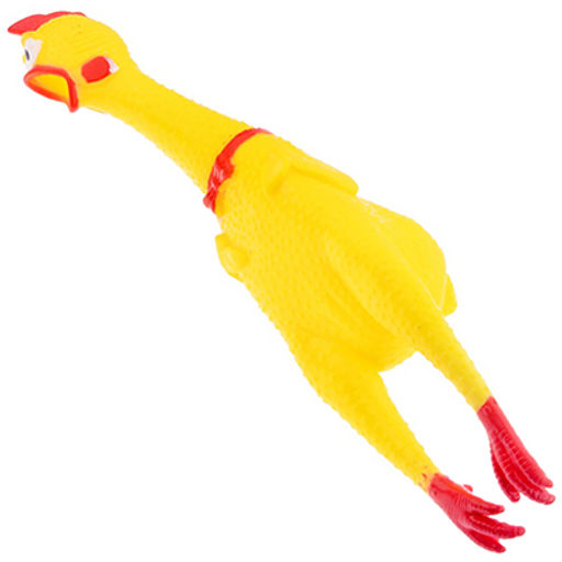 Игрушка для собаки "Цыпленок" 36,5х8,5см, резиновая, с пищалкой