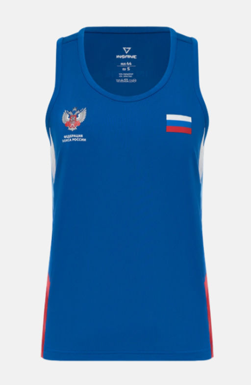 Майка боксерская женская INSANE RBF IN25-BF1000, синий  фото 2