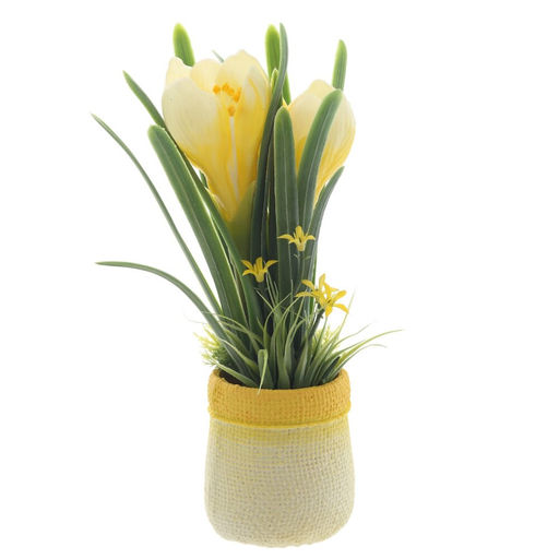 Цветочная композиция "Крокусы", L12 W10 H22 см