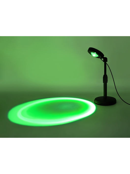 Лампа настольная атмосферная DE8385, LED, 3Вт, RGB, d12 h28 см, чёрный, с ПДУ