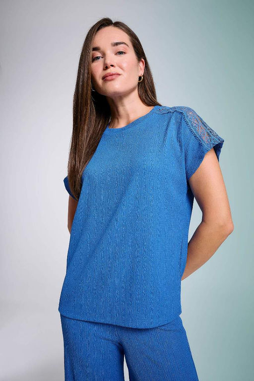 Футболка с круглым вырезом и короткими рукавами - Defacto фото 2