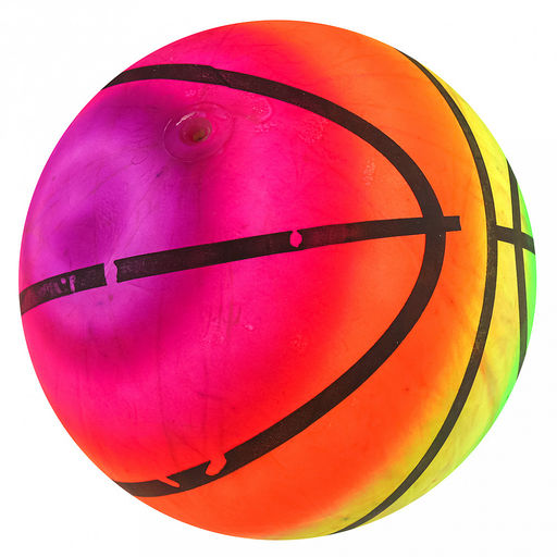 Мяч игровой Баскетбол д18см, радужный, ПВХ (Китай) - Домашняя мода фото 2