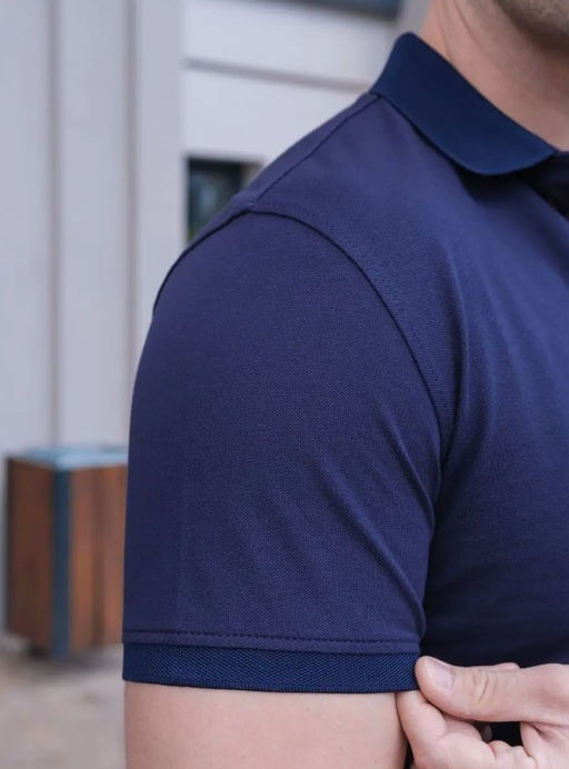 KM1764 Футболка-поло ТМ_СИНИЙ