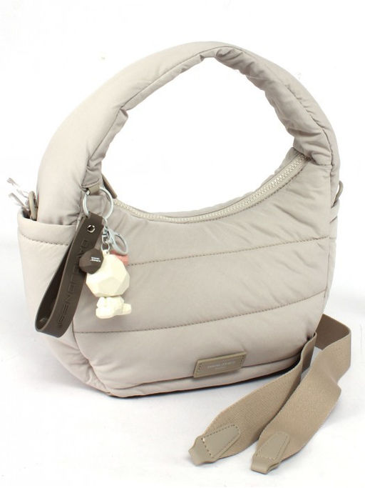 Сумка женская текстиль+брелок д/ключей DJ-СМ 7477-MOONSTRUCK, 1отд, плечевой ремень, серый SALE 265272