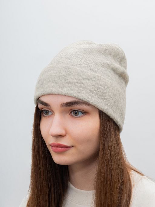 Шапка SEEBERGER арт. 18454-0 TURN-UP BEANIE (серый)