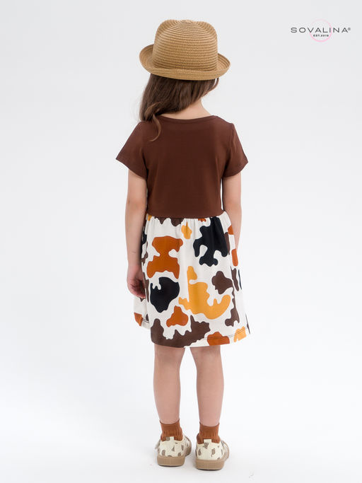 Платье Лето шоколад-муму сердечки LE - Sovalina фото 10