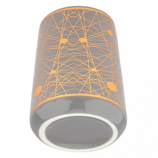 Набор для ванной "Золотые нити" 4 предмета: дозатор для мыла 360мл, д6,4см, h12,3см, основание д7,8см; мыльница 12х8х2,6см; стакан для зубных щеток с разделителем 350мл, д6,6см, h11см, основание д8см, стакан 350мл, д6,6см, h10,3см, основание д8см; фу