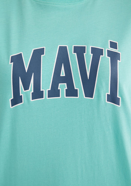 Mavi Logo Bask?l? Yesil Tisort  фото 6