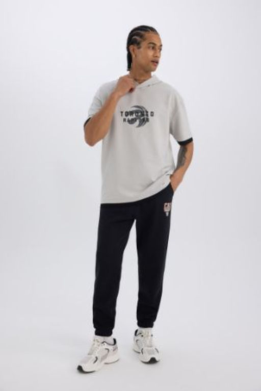 DeFactoFit Kal?n Jogger Esofman Alt? NBA Chicago Bulls Standart Fit Cepli Beli Bagc?kl? Lastikli Paca