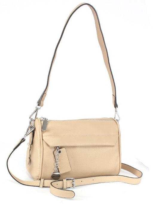 Сумка женская натуральная кожа GU 163-22-09, 2отд, плечевой ремень, бежевый SALE 255023