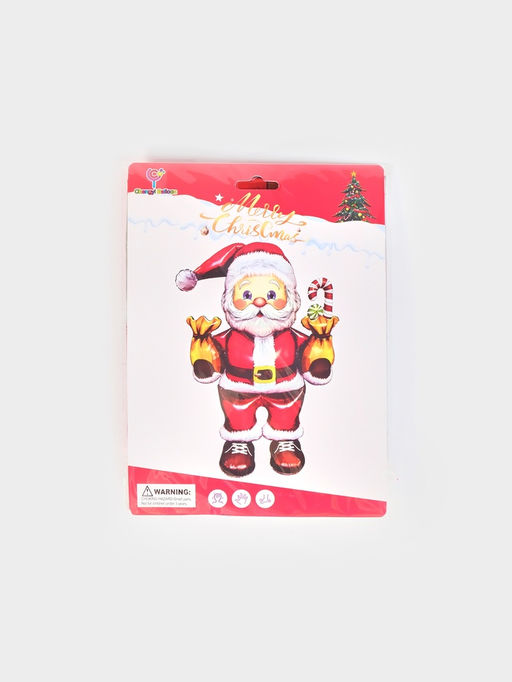 Воздушный шар фольгированный 3D 43" "Дед мороз с подарками" под воздух