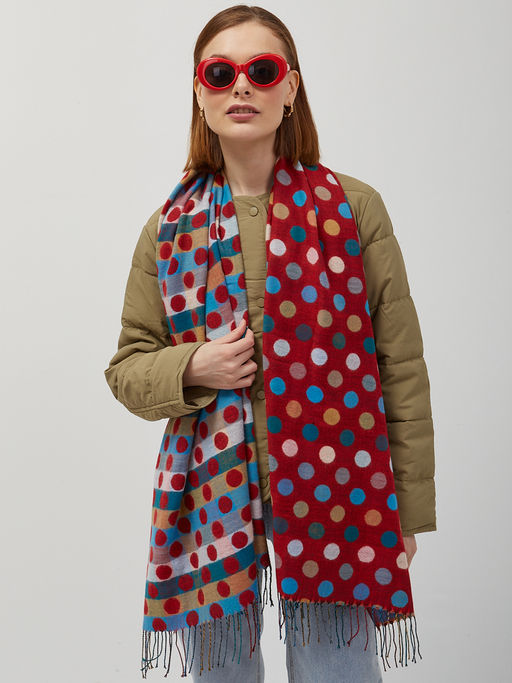 Теплый двусторонний палантин В составе шерсть - Tantino фото 3