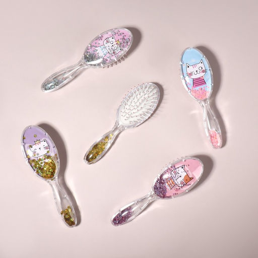 Расчёска- шейкер «Кошечки», 5.3×18.3 (±1) см, МИКС