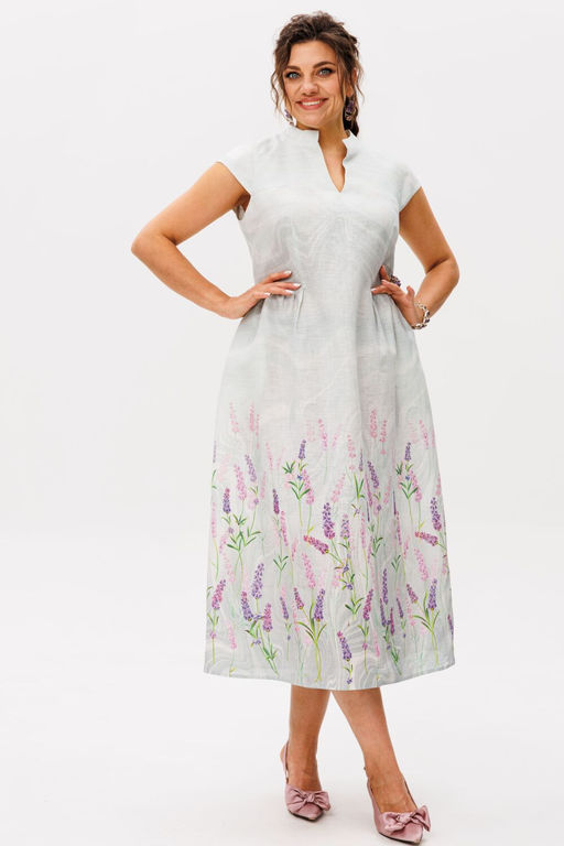 Платье ANELLI 1424.1 лавандовый аромат  фото 7