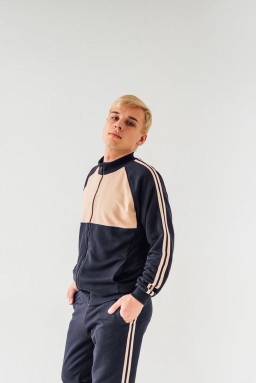 футер 3х нитка ПЕТЛЯ Костюм мужской с лампасами - Knitka wear фото 5