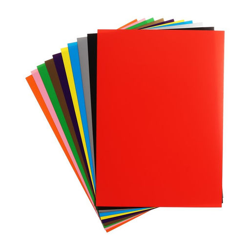 Набор для детского творчества А4, 10 листов картон белый мелованный +10 листов картон цветной мелованный + 10 листов бумага цветная , в папке - Calligrata фото 2