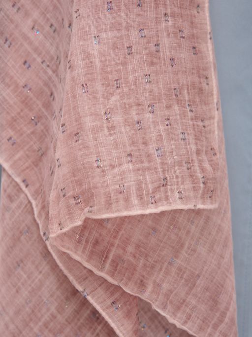 Большой красивый двусторонний палантин с необычной выработкой - Tantino фото 5