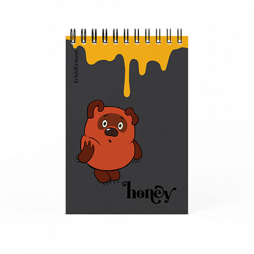 Цена за 4 шт. Записная книга на спирали ErichKrause Винни-Пух, А6, 60 листов, клетка_MIX-PACK  фото 5