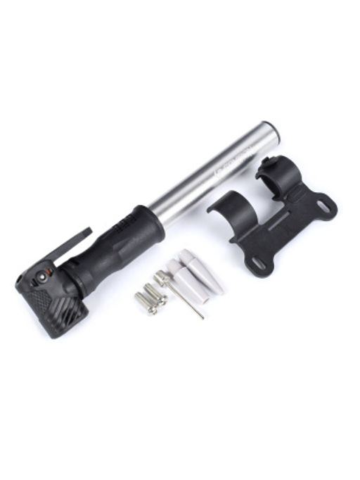 Велонасос COMIRON DIRK 1, алюминиевый цилиндр, пластиковая ручка, телескопическая головка на шланге, Presta-Schrader-Dunlop, 8,3 бар. /уп 100 - Галеонтрейд фото 5