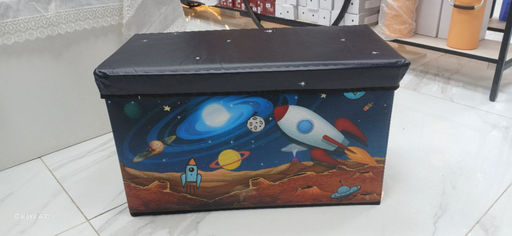 Коробка-пуф для хранения игрушек 60*30*35 (3454) Розовый