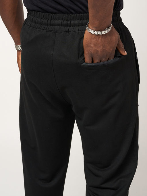 Брюки джоггеры спортивные большого размера мужские черного цвета 006Ch - FUYOUKAI фото 10
