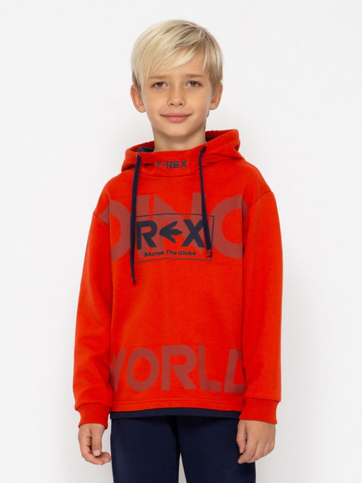 CRB wear/CWKB 90230-29-387 Костюм для мальчика (толстовка, брюки),терракотовый/Ex.Cherubino  фото 2
