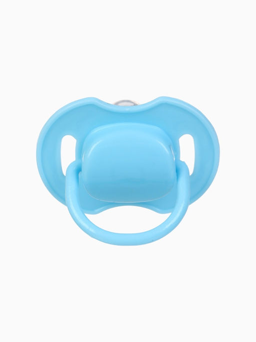 Соска-пустышка классическая, силикон, от 0 мес., с колпачком, голубая