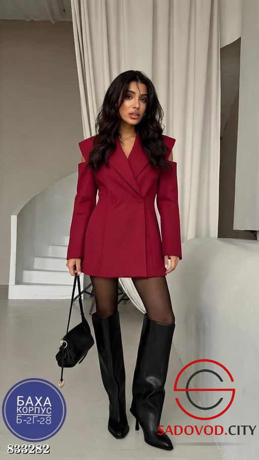 Пиджак-платье однотонное - Bruno фото 6