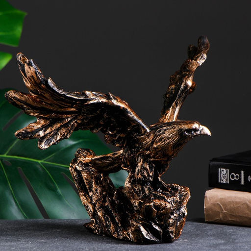 Подставка для бутылки «Орел на взлете», бронза, 20×30×23.5 см
