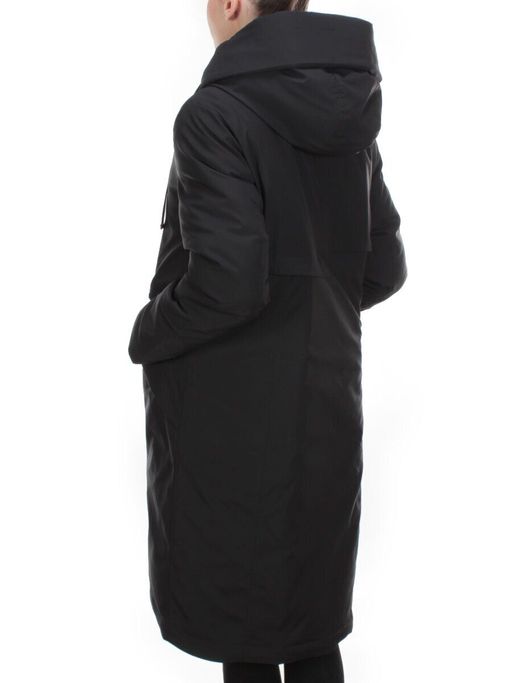 2238 BLACK Пальто женское зимнее AKIDSEFRS (200 гр. холлофайбера) - Fashion фото 4