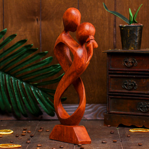 Сувенир «Пара Бесконечность», 40×15×4.5 см, дерево, коричневый