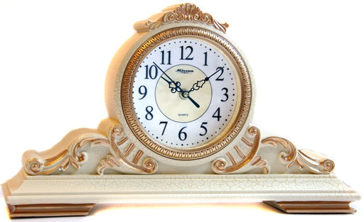 Настольные часы Mirron бежевые P3065AGTB