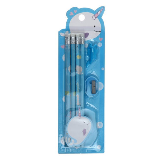 Набор канцелярский, 8 чгр карандашей, точилка, насадка для исправления техники письма, МИКС - Simaland фото 5