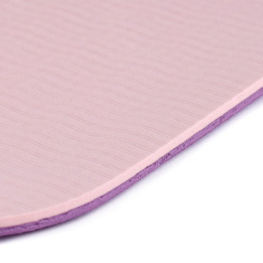 Коврик для йоги и фитнеса спортивный гимнастический двухслойный TPE 6мм. 183х61х0,6 цвет: розовый / YM2-TPE-6P / уп 12/ - Галеонтрейд фото 3