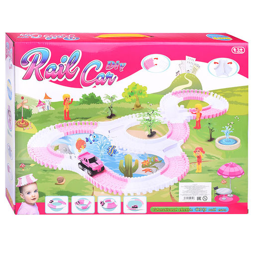 Автотрек гибкий "Rail car" (149 дет.) в коробке