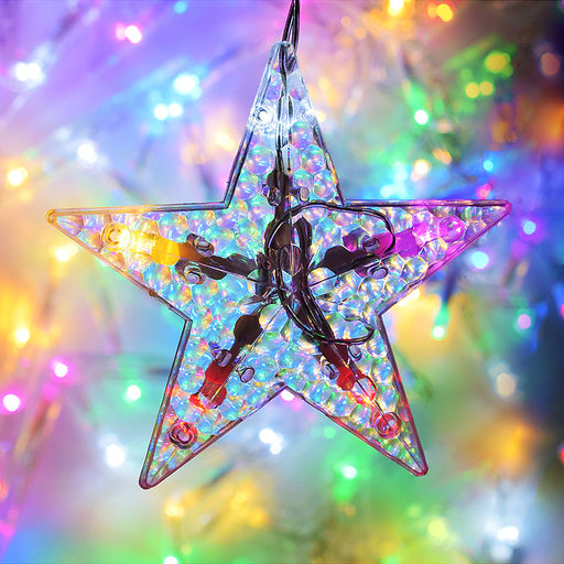 Электрогирлянда интерьерная "Звёзды" цветная